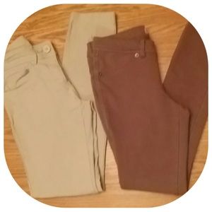 Pants Tan and Brown Girls/women's sz small